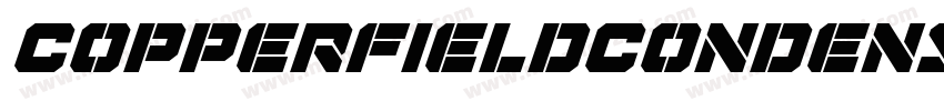 CopperfieldCondensed Italic字体转换